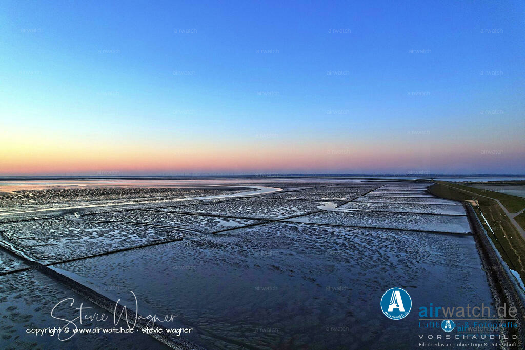 Luftbilder Nordfriesland, Nordstrand, Elisabeth-Sophien-Koog, Wattenmeer, Landgewinnung, Küstenschutz | Luftbild, Nordfriesland, Nordstrand, Elisabeth-Sophien-Koog, Wattenmeer, Landgewinnung, Küstenschutz
