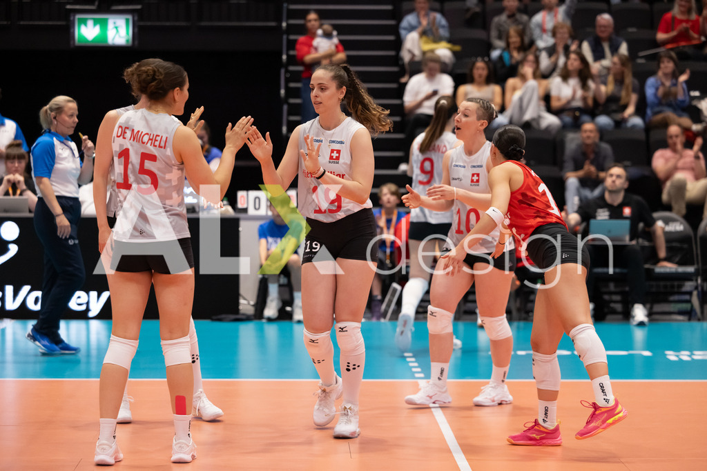 Georgia v Switzerland - CEV European League Women | KRIENS, SWITZERLAND - JUNE 12: SINDI MICO of Switzerland during the CEV European League match between Georgia and Switzerland at Pilatus Arena on June 12, 2026 in Kriens, Switzerland. - Realisiert mit Pictrs.com