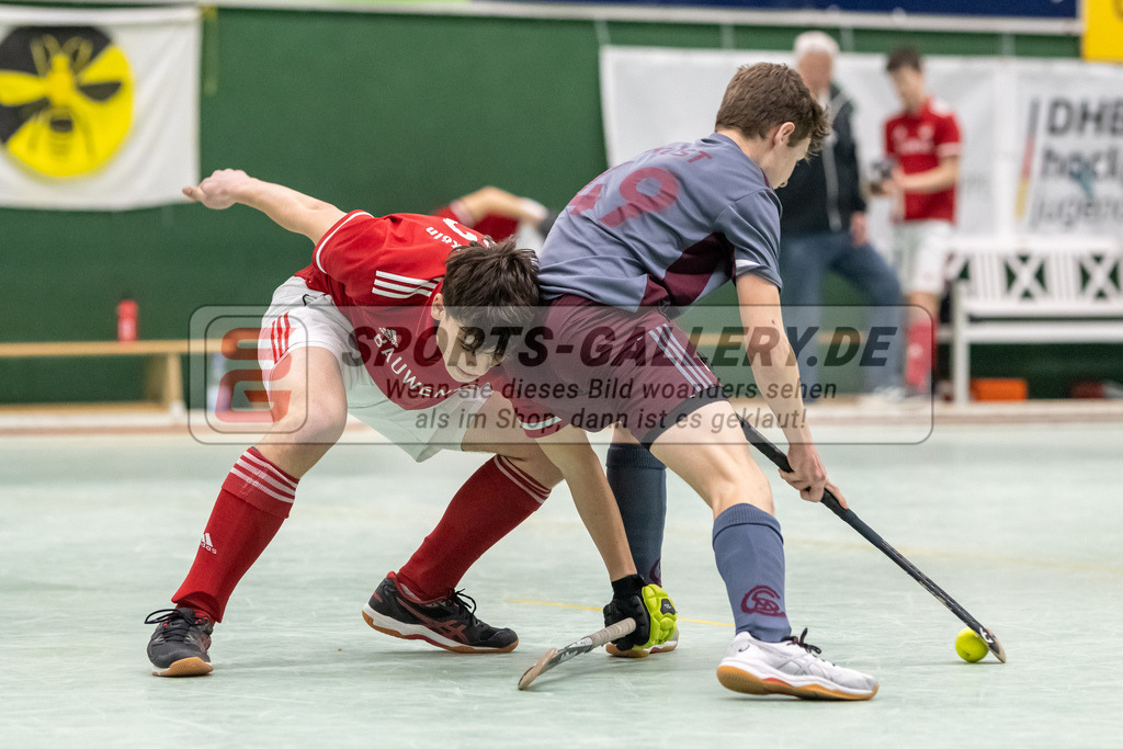 SFE_20230304_0036 | Deutsche Meisterschaft Männliche U16 Halle 2023 am 04.03.2023 in Köln (KTHC Stadion Rot-Weiss Köln Tennis and Hockey Club), Photo: Stephan Fehrmann 2022 (Sports-Gallery)