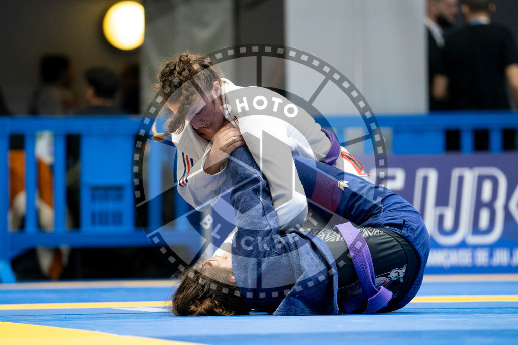 20240124PBB04832 | Fighters compete during the second day of the IBJJF European Championship in Paris, France, on January 24, 2024.