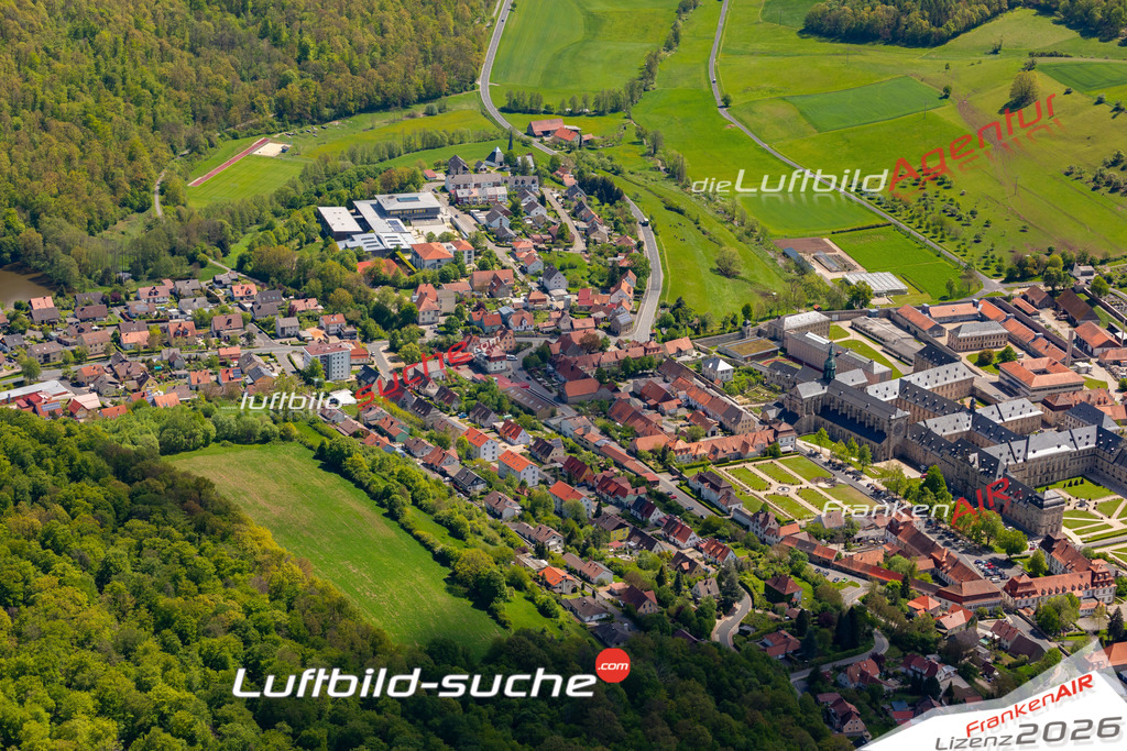 Das Luftbild der Stadt Ebrach wurde 2019 vom Flugzeug heraus erstellt (keine Drohne) Aufnahmehöhe ca.400 Meter- hohe Auflösung- beste Druck-Qualität garantiert!