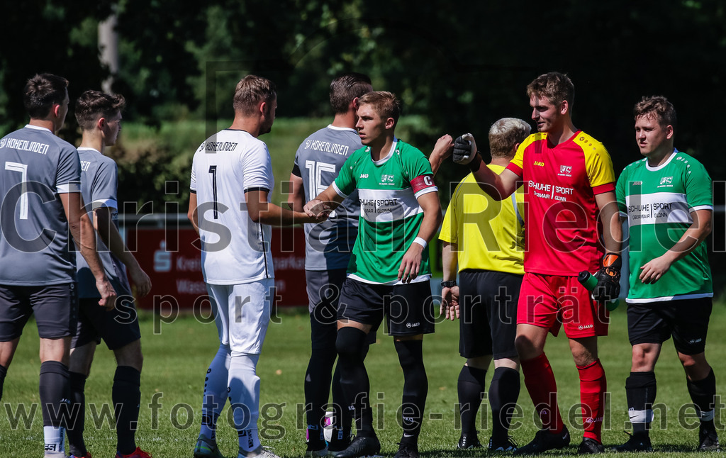 2023-08-20_004_SV_Hohenlinden_gegen_SV_Buch | Hohenlinden, Deutschland, 20.08.2023:
Fußball, A-Klasse 2023 / 2024, 1. Spieltag, SV Hohenlinden gegen SV Bruck, Endergebnis: 5:1

Torwart Valentin Katterloher (SV Hohenlinden, #1), Maximilian Baum (SV Hohenlinden, #16), Valentin Kammerloher (SV Bruck, #11), Torwart Simon Heiler (SV Bruck, #1), Ludwig Grabmaier (SV Bruck, #7)

Foto: Christian Riedel / fotografie-riedel.net