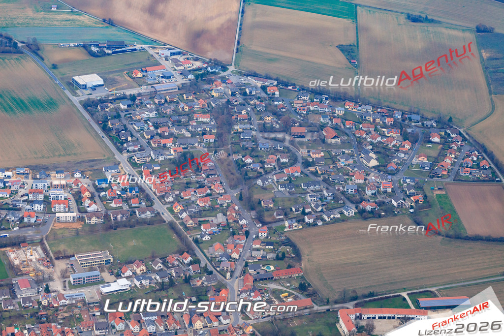 aktuelles Luftbild von Obertheres  - Luftaufnahme wurde 2018 von https://frankenair.de mittels Flugzeug (keine Drohne) erstellt.