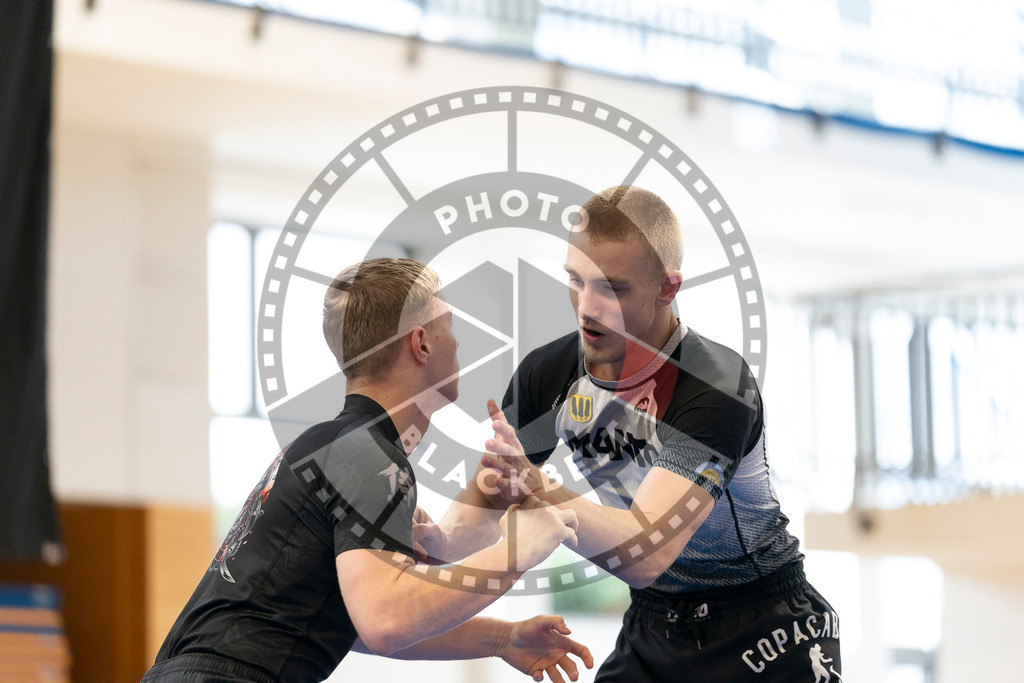 20240316PBB2324 | Athletes compete during the ADCC Eastern European Open grappling Competition in Poznan, Poland, on March 16, 2024.