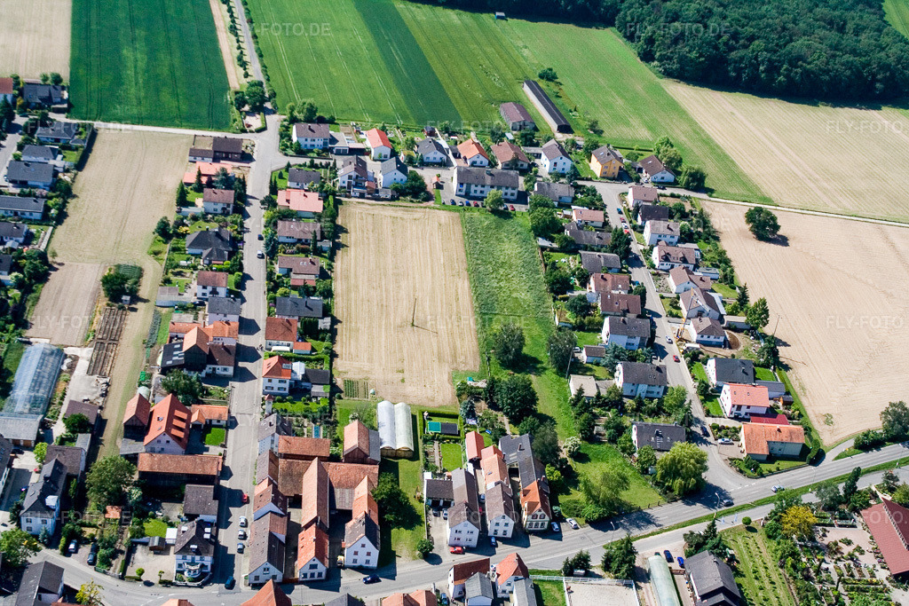 Luftbild: Ringstr im Ortsteil Hayna in Herxheim im Bundesland Rheinland-Pfalz in Deutschland. Foto: IMG_2310.jpg vom 03.06.2006 durch Werner Riehm/FLY-FOTO.de