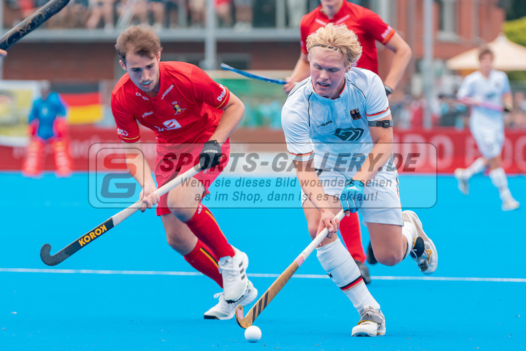 HK_20230716_102858 | Euro Hockey MU18 Boys Finale Belgium vs Germany Championship Girls &amp; Boys am 16.7.2023 CHTC , Krefeld ,
