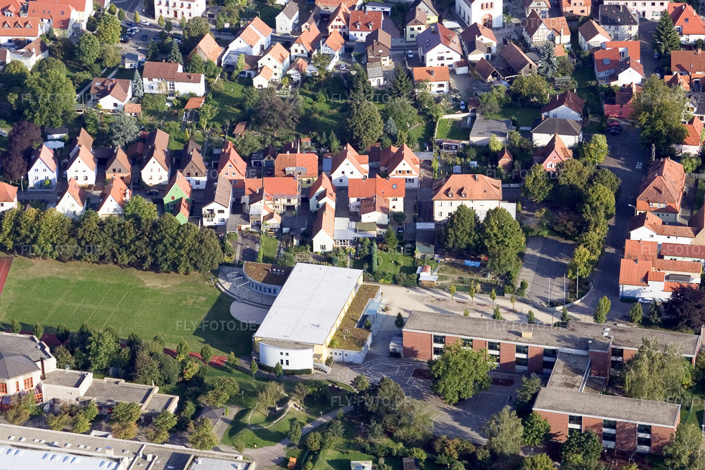 Luftbild: Tullahalle im Ortsteil Maximiliansau in Wörth im Bundesland Rheinland-Pfalz in Deutschland. Foto: IMG_7855.jpg vom 12.09.2007 durch Werner Riehm/FLY-FOTO.de