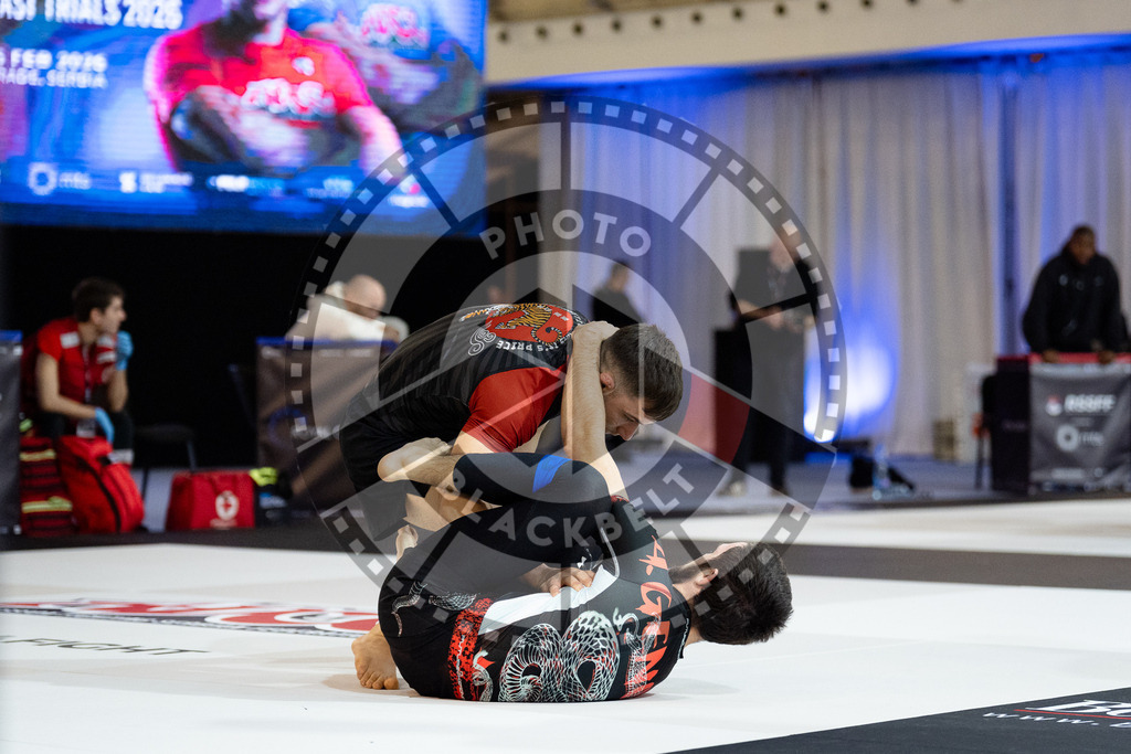 20260214PBB2086 | Fighters compete during the ADCC European Trials  competition day 1 in Belgrade, Serbia, on February 14, 2026.