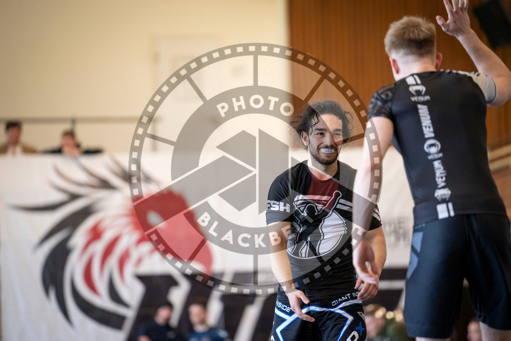 20240309PBB6017 | Fighters compete during the International Luta Livre (ILLCS) Spring Championship in Hannover, Germany, on March 9, 2024.