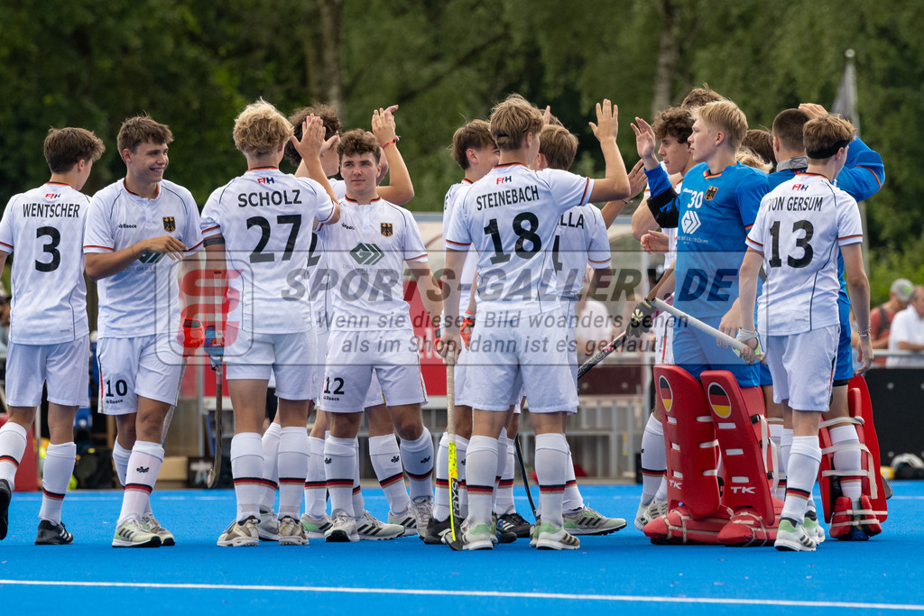 SFE_20230716_0300 | EuroHockey EM U18 Boys Final Belgium vs Germany am 16.07.2023 in Krefeld (Gerd-Wellen-Hockeyanlage), Photo: Stephan Fehrmann 2023 (Sports-Gallery)