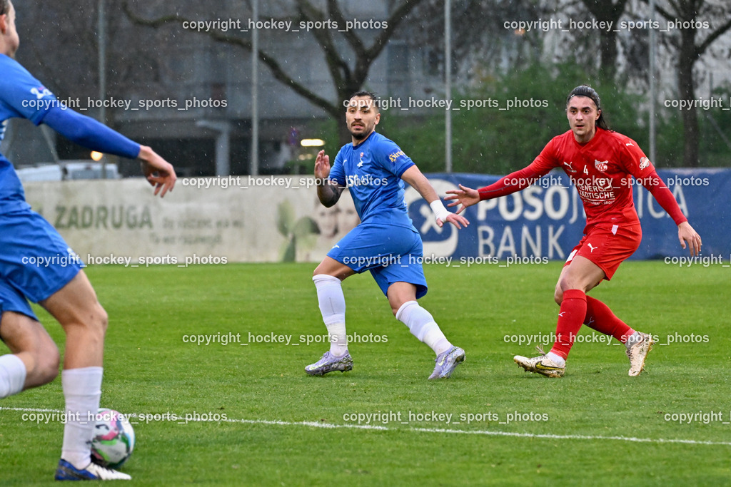 SAK vs. KAC 1909 | #10 Yosifov Svetlozar Angelov SAK, #4 Patrick Legner KAC, SAK vs. KAC 1909, SAK vs. KAC 1909 am 17.04.2025 in Klagenfurt (Sportpark Welzenegg), Austria, (Photo by Bernd Stefan)