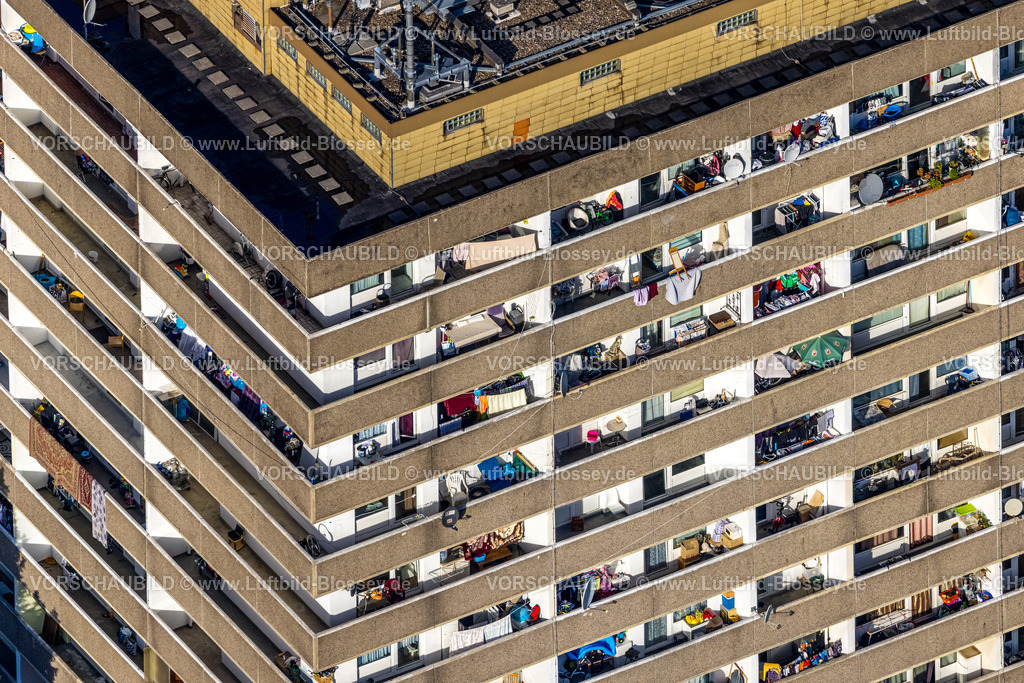 Gladbeck221005510 | Luftbild, ProblemHochhaus, Steinstraße, Balkone, Wohnen und Leben, Butendorf, Gladbeck, Ruhrgebiet, Nordrhein-Westfalen, Deutschland