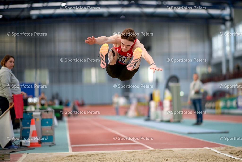 250208_xkaix_DM Mehrkampf_27 | 08.02.2025, xkaix, Leichtathletik 20. Deutsche Meisterschaften, Mehrkampf Halle v.l. Jonas Jäckel (TV 1848 Oberstein) - Realisiert mit Pictrs.com