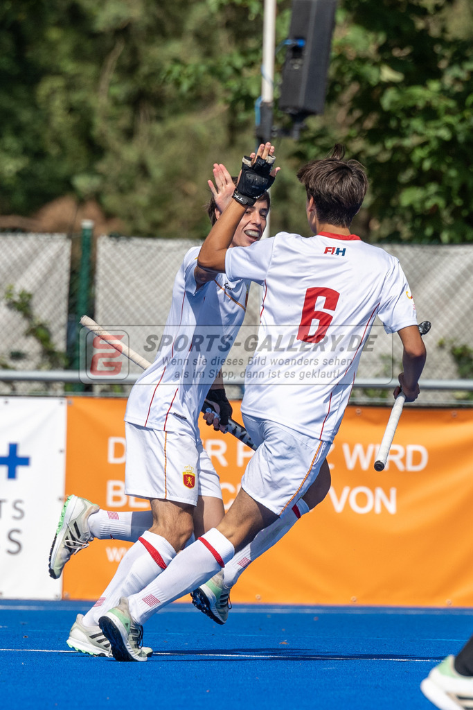 SFE_20230716_0113 | EuroHockey EM U18 Boys 3th 4th Netherlands vs Spain am 16.07.2023 in Krefeld (Gerd-Wellen-Hockeyanlage), Photo: Stephan Fehrmann 2023 (Sports-Gallery)