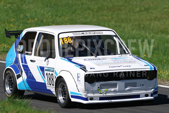 FIA European Hill Climb Championship – Rechberg 2026 | FIA European Hill Climb Championship at Rechberg, held from 24 to 26 April 2026 near Tulwitz, Styria, Austria. The image shows Dominik RABL (AUT) VW Golf 1 GTI.