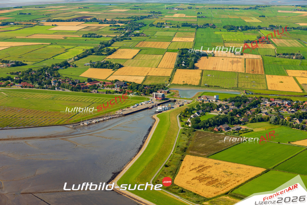 Luftbild Vs Google Maps  Ostersiel  Pellworm -Das Luftbild wurde 2025 vom UL-Flugzeug heraus erstellt ( keine Drohnenluftbilder ) - Hochauflösende Luftaufnahme -Nicht vergleichbar mit Google Maps oder Satelittenbilder- Die Geschenkidee !Mit Lizenz und Bildrechte bestellbar
