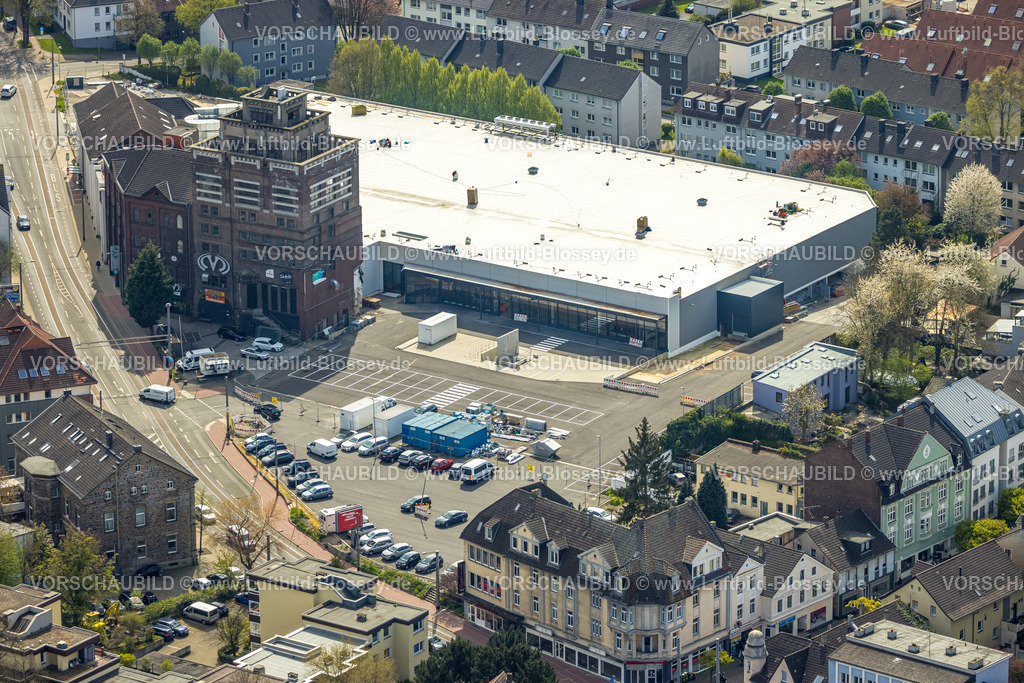 Bochum230403785 | Luftbild, Sanierung ehem. real Supermarkt, Matrix Musikclub im ehemaligen Schultheiss Brauereigebäude, Langendreer, Bochum, Ruhrgebiet, Nordrhein-Westfalen, Deutschland