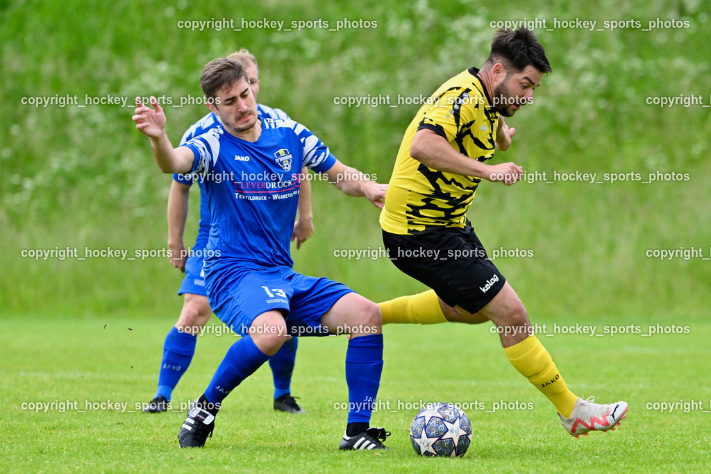 SV Wernberg vs. FC Faakersee | #13 Christoph Arneitz SV Wernberg, #31 Arnel Mulahalilovic FC Faakersee, SV Wernberg vs. FC Faakersee, SV Wernberg vs. FC Faakersee am 01.06.2024 in Wernberg (Sportplatz Wernberg), Austria, (Photo by Bernd Stefan)