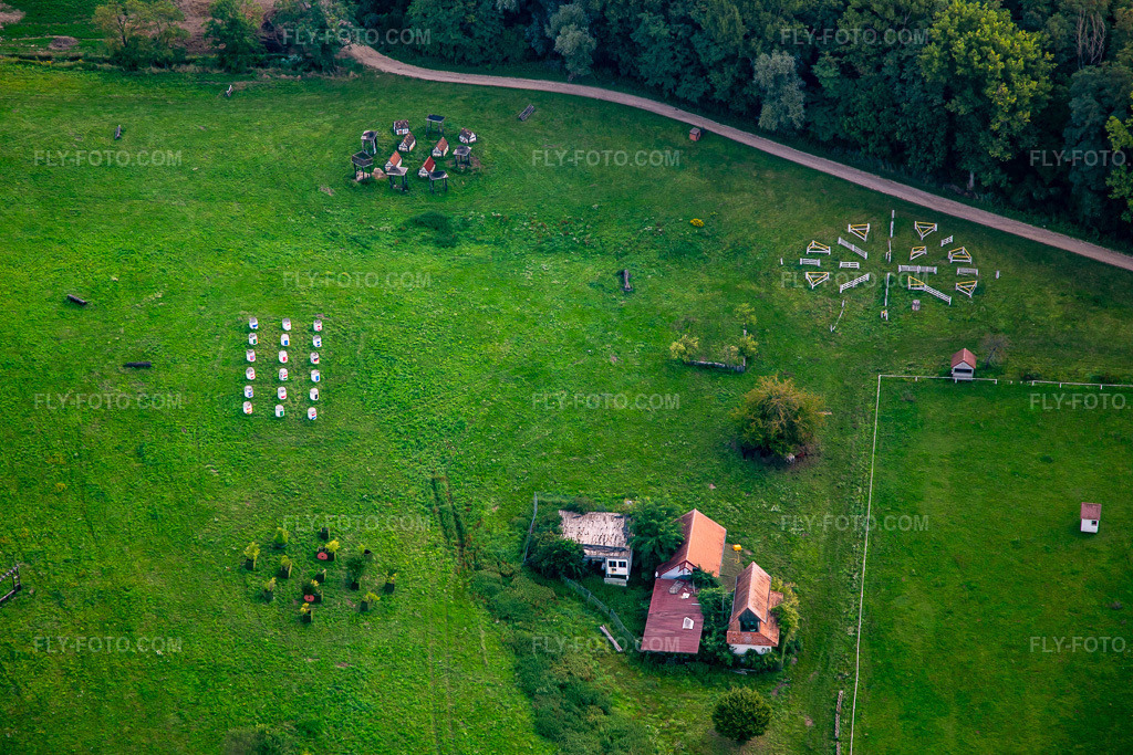 Aerial view: Harras De La Née in Mothern in the state Bas-Rhin, France.Photo: IMG_137744.jpg taken on 08/12/2023 by Werner Riehm/FLY-FOTO.comResolution of the original: 5472 x 3648 px