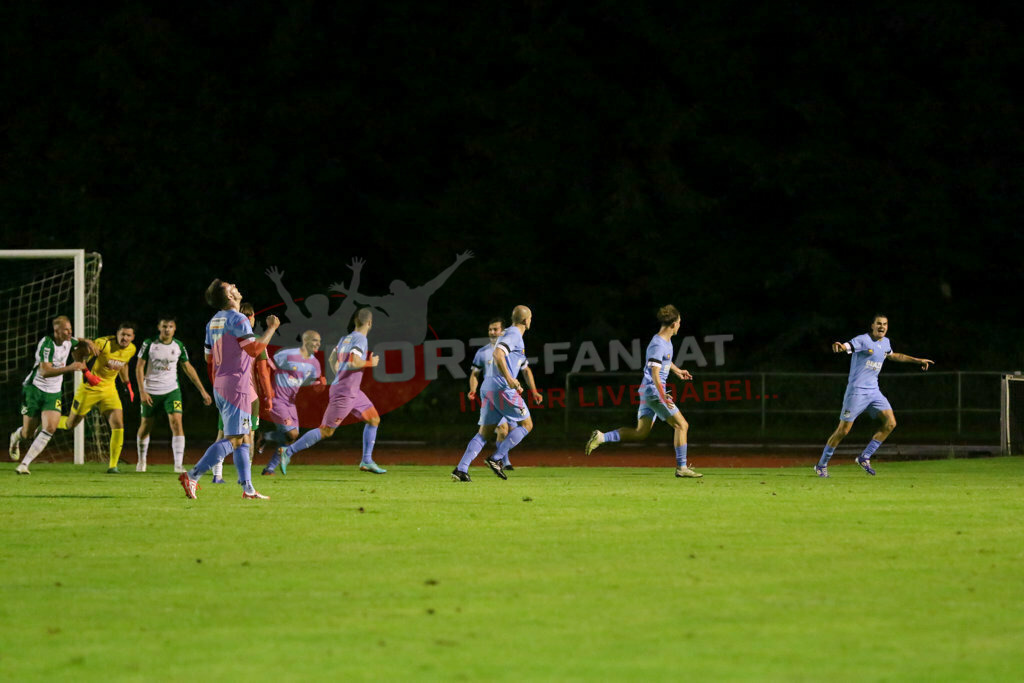 VST Völkermarkt - SVG Bleiburg 2-2, Kärntner Liga 2. Runde | Torjubel VST Völkermarkt - SVG Bleiburg 2-2 am 08.08.2023 in Völkermarkt
(Lilienberg Arena), Austria, (Photo by Ernst Krawagner sport-fan.at) - Realisiert mit Pictrs.com