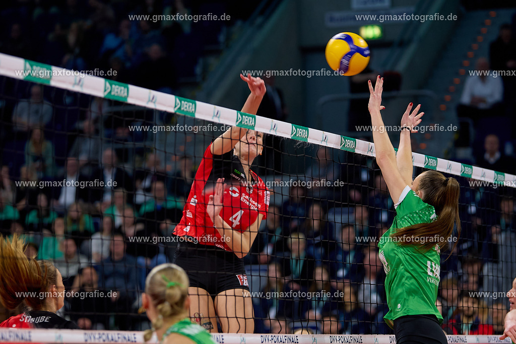 GER, Dresdner SC - USC Muenster, Volleyball, DVV-Pokalfinale Frauen 2025, 02.03.25 | GER, Dresdner SC - USC Muenster, Volleyball, DVV-Pokalfinale Frauen 2025, 02.03.25Foto: Gerald Oelze-de Stoppany