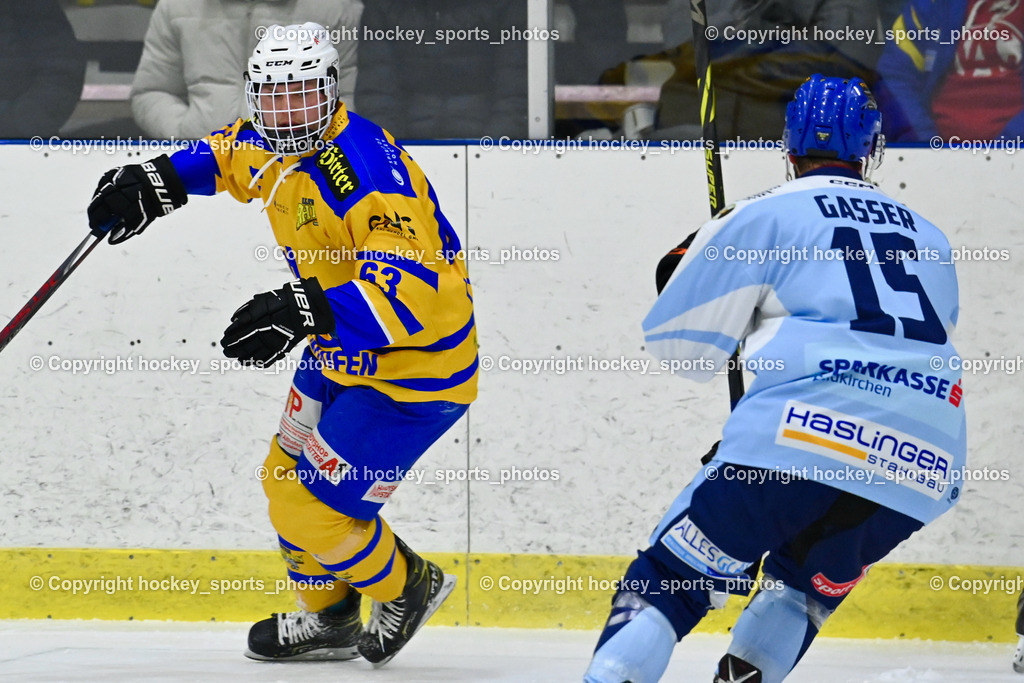 EHC Althofen vs. ESC Steindorf 27.2.2023 | #63 Hammerle Simon, #15 Gasser Daniel