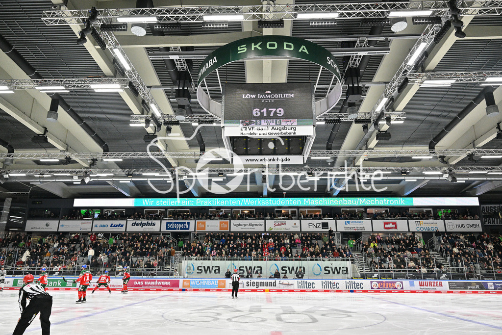 Augsburger Panther - Kölner Haie | Die Zuschauerzahl im Curt Frenzel STadion / ausverkauft / DEL: Augsburger Panther - Koelner Haie, Curt Frenzel Stadion am 02.03.2025