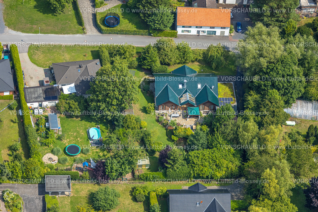 Hamm250701761Rhynern | Luftbild, Wohnhaus im Ortsteil Pedinghausen, Goldbrinkstraße, Stadtbezirk Rhynern, Hamm, Ruhrgebiet, Nordrhein-Westfalen, Deutschland