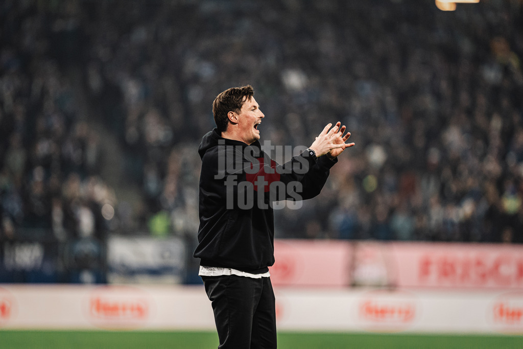 Fußball | Männer | Saison 2024/2025 | 2. Fußball-Bundesliga | 27. Spieltag | Hamburger SV vs. SV 07 Elversberg | 28.03.2025 | Trainer Merlin Polzin (HSV)