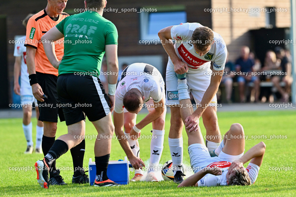 FC Faakersee vs. Rapid Lienz  | #11 Danijel Panic Rapid Lienz, #16 Sandro Unterreiner Rapid Lienz, FC Faakersee vs. Rapid Lienz , FC Faakersee vs. Rapid Lienz  am 04.08.2024 in Faakersee (Sportplatz Faakersee), Austria, (Photo by Bernd Stefan)