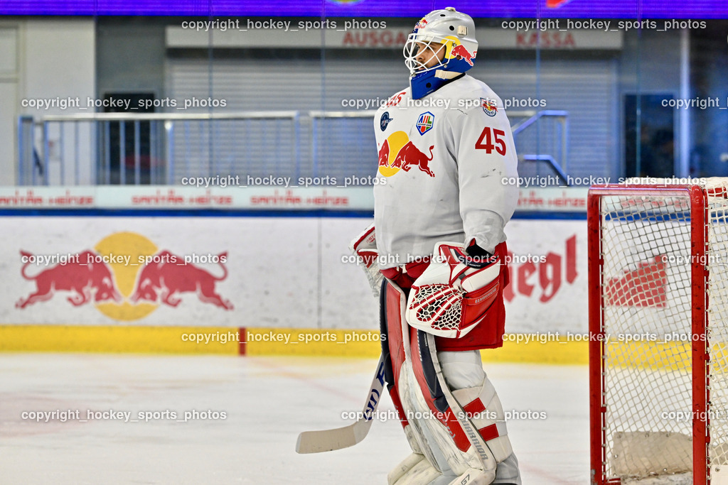 RED BULL HOCKEY JUNIORS vs. EK DIE ZELLER EISBÄREN | #45 Ankirchner Valentin RED BULL HOCKEY JUNIORS, RED BULL HOCKEY JUNIORS vs. EK DIE ZELLER EISBÄREN, RED BULL HOCKEY JUNIORS vs. EK DIE ZELLER EISBÄREN am 14.01.2025 in Salzburg (Eisarena Salzburg), Austria, (Photo by Bernd Stefan)