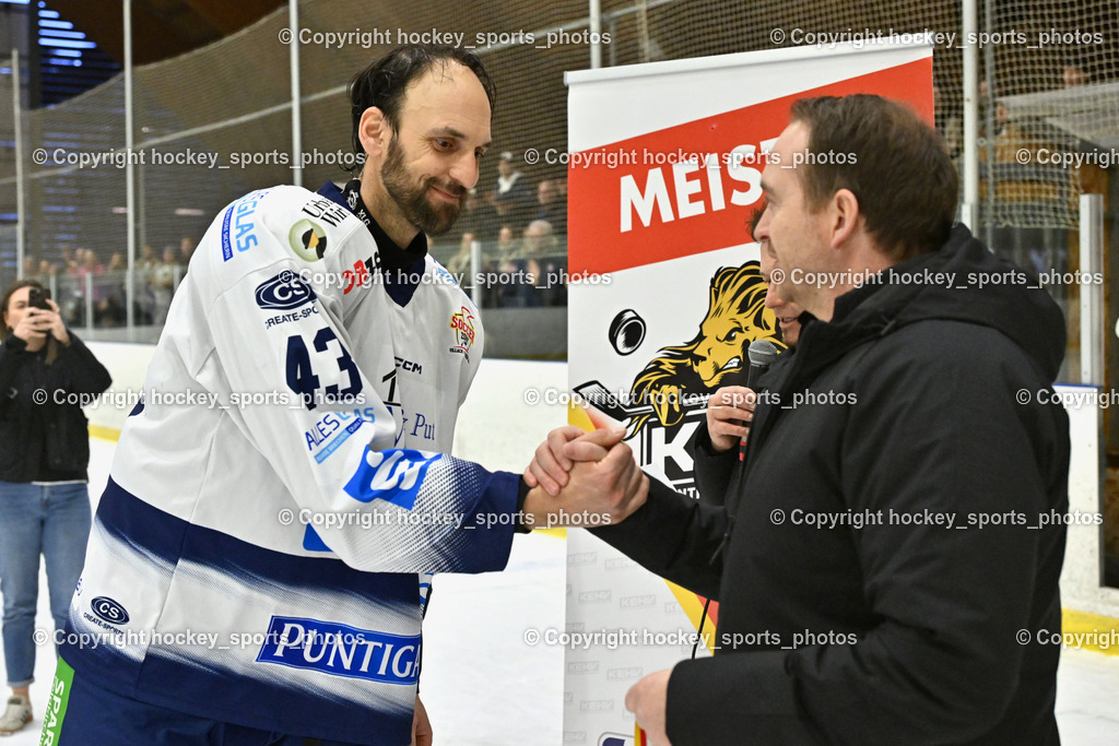 ESC Sparkasse Steindorf Meister 2025/26 | #43 Oraze Martin ESC Steindorf, KEHV SIEGFRIED BREIML, ESC Sparkasse Steindorf Meister 2025/26, ESC Sparkasse Steindorf Meister 2025/26 am 08.03.2026 in Althofen (Stadthalle Althofen), Austria, (Photo by Bernd Stefan)