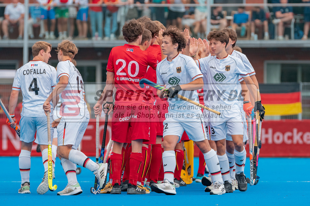 HK_20230716_102797 | Euro Hockey MU18 Boys Finale Belgium vs Germany Championship Girls &amp; Boys am 16.7.2023 CHTC , Krefeld ,