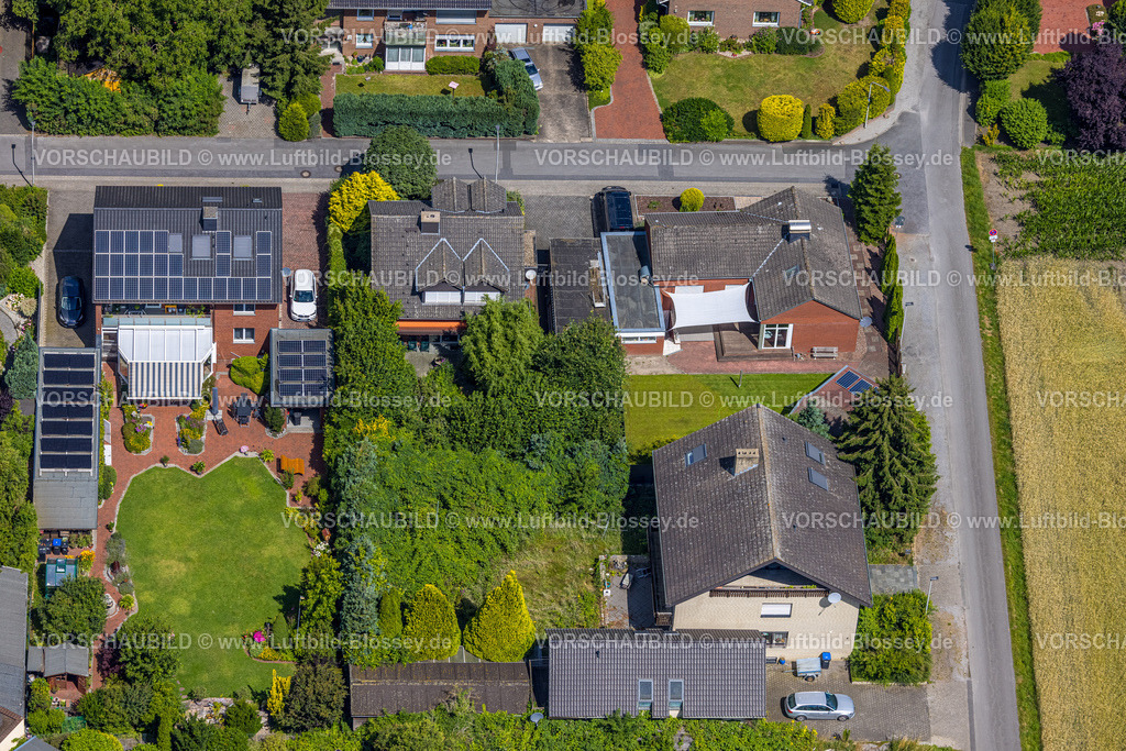 Hamm240706902 | Luftbild, Wohngebiet Wohnsiedlung Luickentraße, Uentrop, Hamm, Ruhrgebiet, Nordrhein-Westfalen, Deutschland