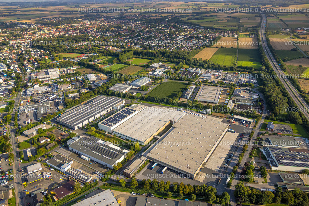 Werl230806617 | Luftbild, Gewerbegebiet Hammer Straße, Gebhardt-Stahl GmbH, Werl, Werl-Unnaer Börde, Nordrhein-Westfalen, Deutschland