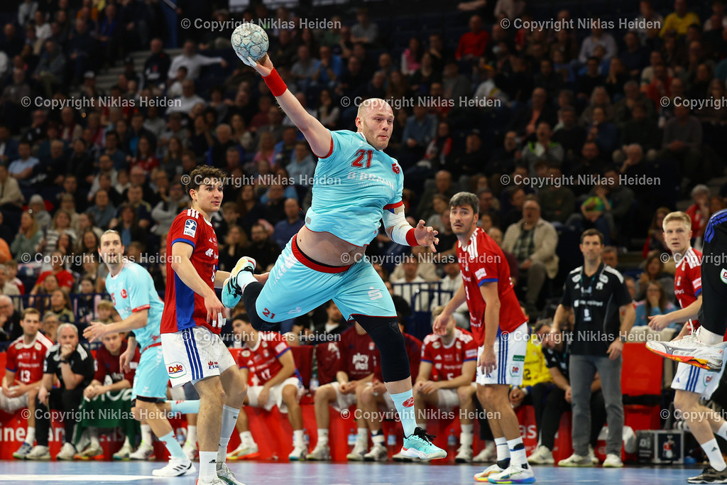 NH_HSVHamburg_MTMelsungen_HandballBundesliga_22022026 | #21 Arnar Freyr Arnarsson (MT Melsungen)Handball I Herren I Bundesliga (Daikin HBL) I Saison 2025-2026 I 22. Spieltag I Handball Sport Verein Hamburg - MT Melsungen I 22.02.2026 I Barclays Arena