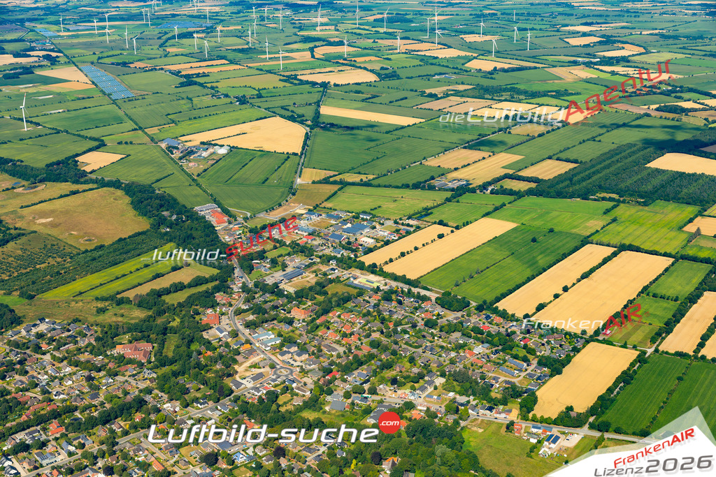 Das Luftbild der Stadt Schafflund wurde 2022 vom Flugzeug heraus erstellt (keine Drohnen-Aufnahmen) Aufnahmehöhe ca.450 Meter- hohe Bildauflösung und Druck-Qualität. Garantiert!