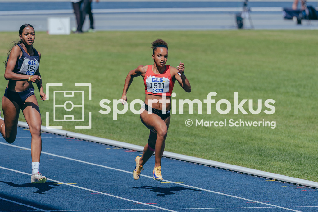Deutsche Meisterschaften U20 / U16 2026 | Sarah Rosanne König, LG Brillux Münster, 1511, 100-Meter-Lauf, Deutsche Meisterschaften der U20 &amp; U16 2026, Lohrheidestadion Bochum-Wattenscheid, 11.07.2026. Foto: Marcel Schwering / sportimfokus - Realisiert mit Pictrs.com