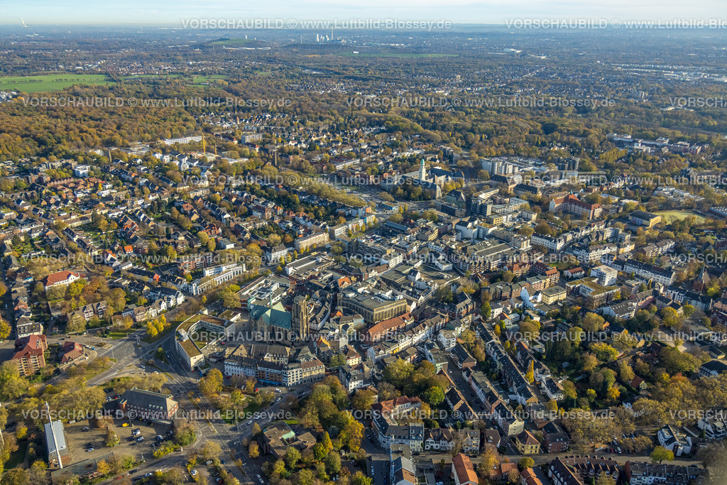 Gelsenkirchen221102312noerdlich | Luftbild, City Buer, Rathaus Buer, Gelsenkirchen, Ruhrgebiet, Nordrhein-Westfalen, Deutschland