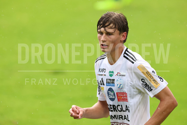 Friendly Match: SC Weiz vs TSV Hartberg in Weiz | Weiz, AUSTRIA, 01.JUL.26 - SOCCER - ADMIRAL Bundesliga, SC Weiz vs TSV Hartberg, test match. The image shows Magnus Dalpiaz (Hartberg).