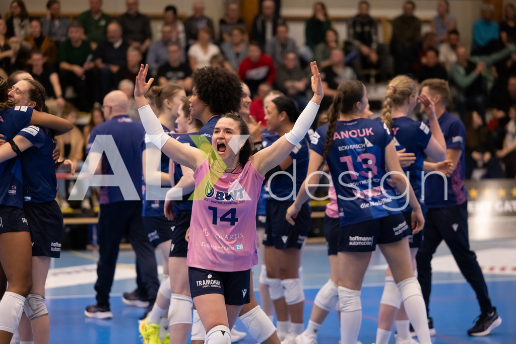 Volleyball I Frauen I Saison 2025-2026 I Volleyball NLA | Women I 1/2 Finals I  VC Kanti Schaffhausen - Sm'Aesch Pfeffingen I 18.03.2026 | 14 Romina Schnyder (CH) (Sm'Aesch Pfeffingen) – Libera - Realisiert mit Pictrs.com