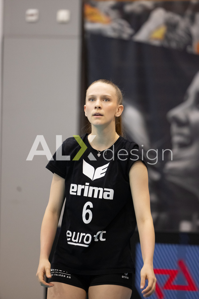 Volleyball I Frauen I Saison 2025-2026 I Volleyball NLA | Women I  Playoffs Finals 1/5 I viteos NUC - VC Kanti Schaffhausen I 06.04.2026 | 6 Nina Cavka (CH) (VC Kanti Schaffhausen) – Aussen - Realisiert mit Pictrs.com