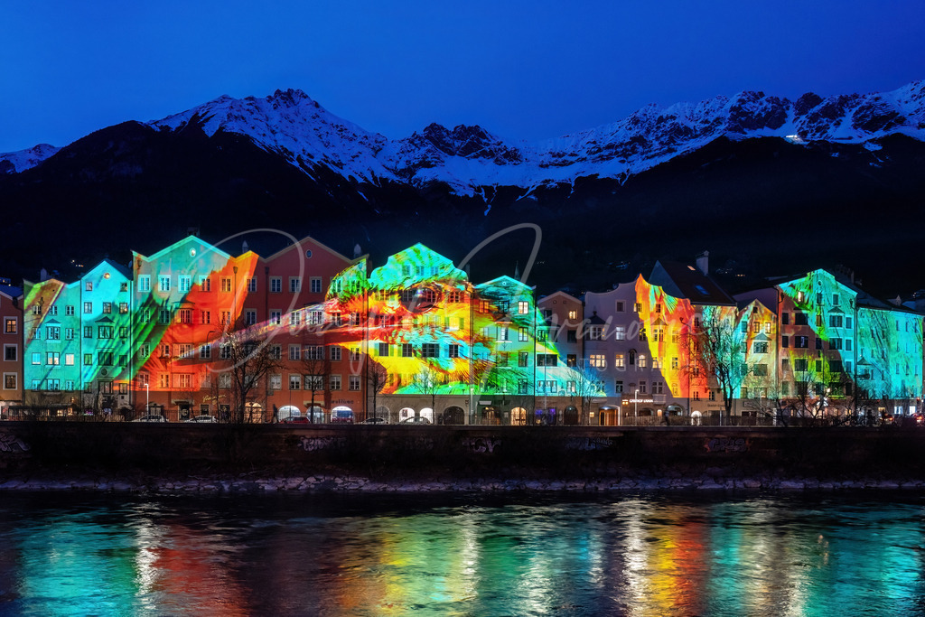 Bergsilvester | Fassadenmapping Mariahilf