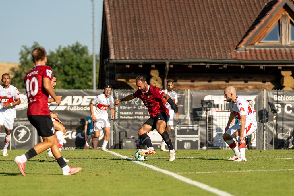 SG Sonnenhof Großaspach vs. Fortuna Köln, Fussball, 3. Liga, 1. Spieltag, 08.08.2026 | Fabian Eisele (SG Sonnenhof Großaspach, #23),SG Sonnenhof Großaspach vs. Fortuna Köln, Fussball, 3. Liga, 1. Spieltag, 08.08.2026,DFB regulations prohibit any use of photographs as image sequences and/or quasi-video