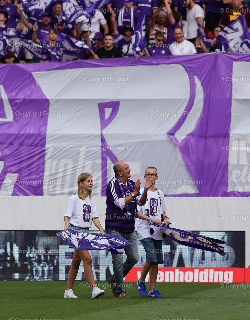 A_LUI_100825_14 | SPORT,FUSSBALL,ADMIRAL BUNDESLIGA FK AUSTRIA WIEN-RZ PELLETS WAC 10.08.2025 IM BILD:SCHNECKERL PROHASKA ( AUSTRIA WIEN) UND (WAC) FOTO:FOTOLUI/MW  