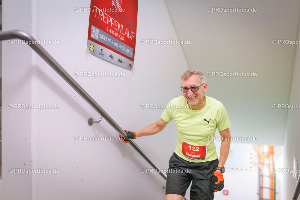 KölnTurm Treppenlauf; Köln, 03.08.2025 | Impressionen vom KölnTurm Treppenlauf am 03.08.2025 in Köln (Nordrhein-Westfalen). 