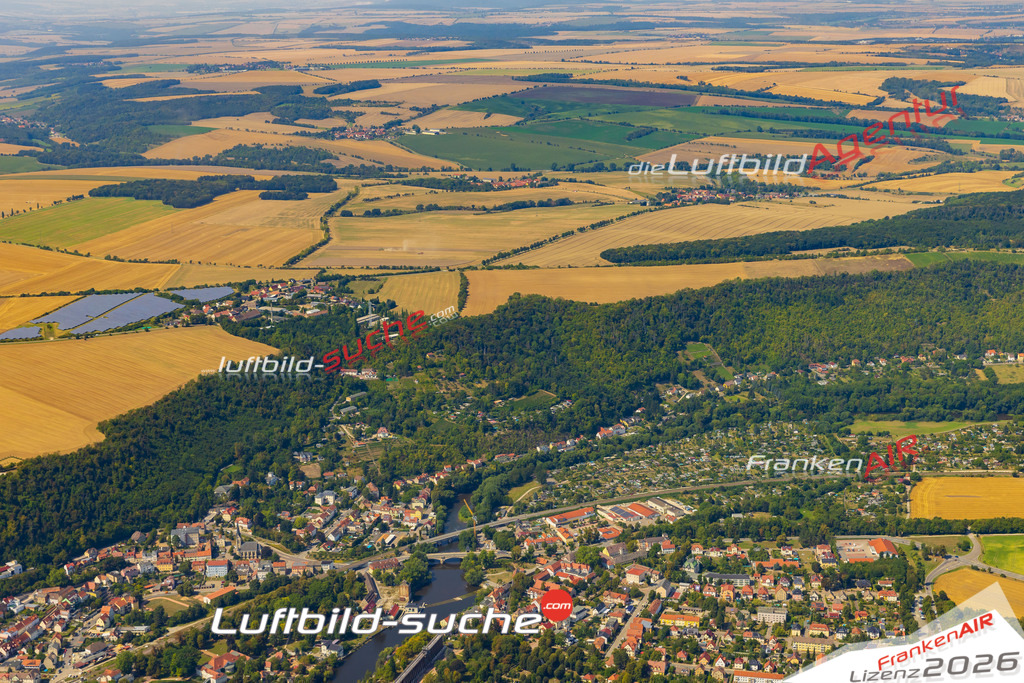 Bad Kösen Naumburg Bild- Das Luftbild wurde 2025 vom UL-Flugzeug heraus erstellt ( keine Drohne bzw. Drohnenaufnahme ) - Hochauflösende Luftaufnahme -Nicht vergleichbar mit Google Maps oder Satelittenbilder- Die Geschenkidee !Mit Lizenz und Bildrechte bestellbar - CC
