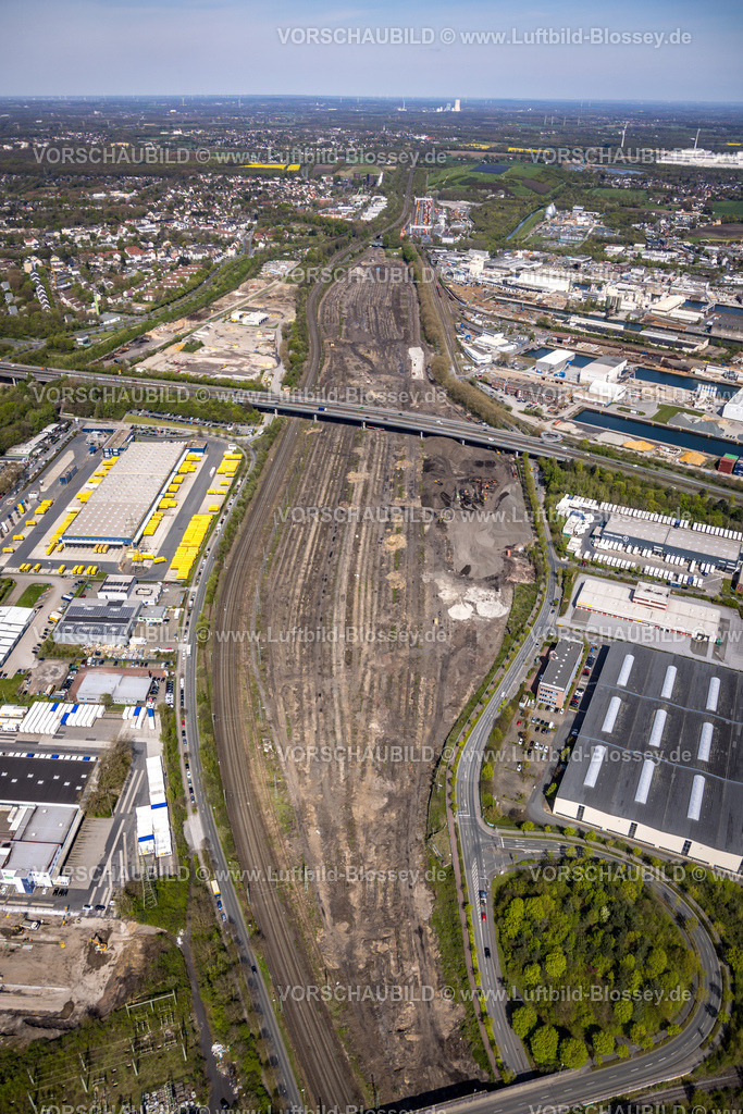 Dortmund230401624 | Luftbild, Hafengebiet in der Nordstadt, Gleisanlagen Westfaliastraße, Hafen, Dortmund, Ruhrgebiet, Nordrhein-Westfalen, Deutschland
