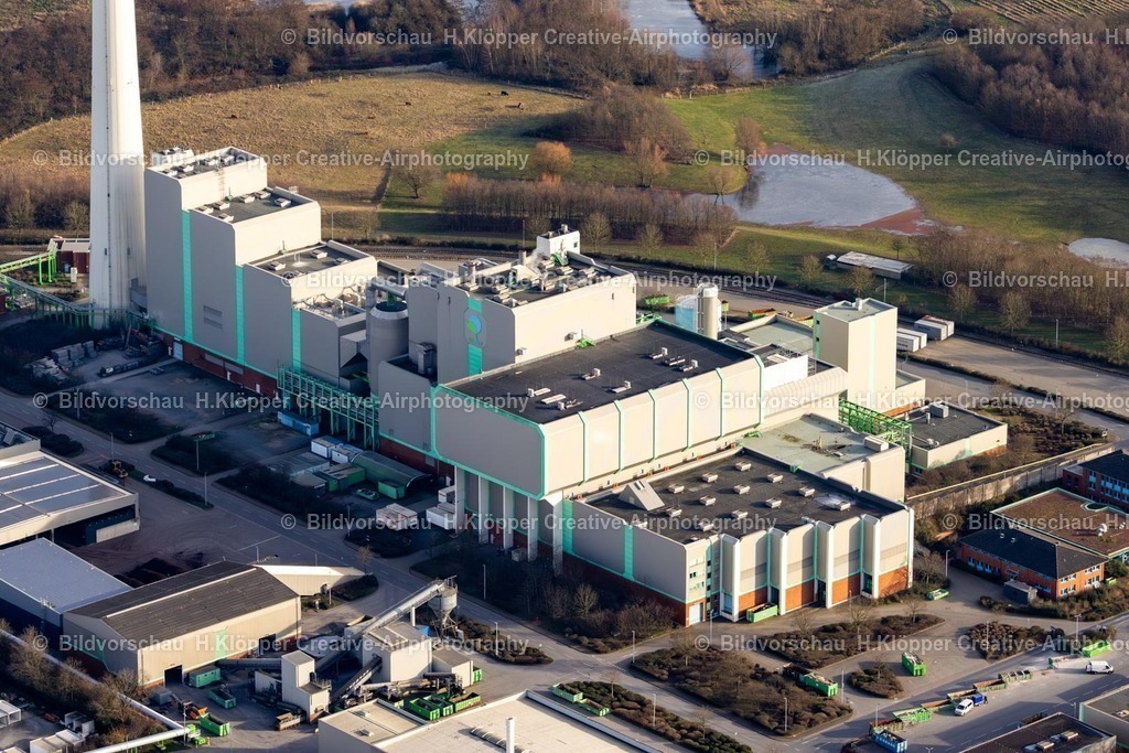 Luftbild Kamp-Lintfort-8335 | Luftbildfotografie Kraftwerksanlagen des Heizkraftwerkes der Müllverbrennungsanlage Abfallentsorgungszentrum Asdonkshof Graftstraße in Kamp-Lintfort - Realisiert mit Pictrs.com