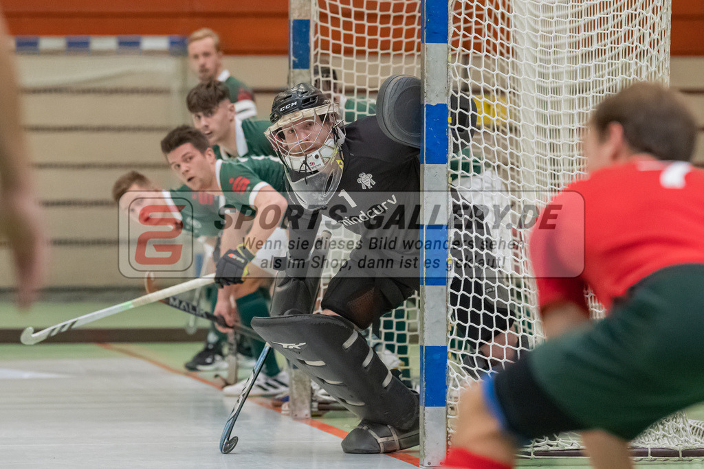 HK_20230108_102419 | 1. Bundesliga ( Halle ) Herren Crefelder HTC - Uhlenhorst Mülheim am 8.1.2023 Crefelder HTC  ( CHTC ), Krefeld , Lennart Küppers Torwart ( Uhlenhorst Mülheim #1 )